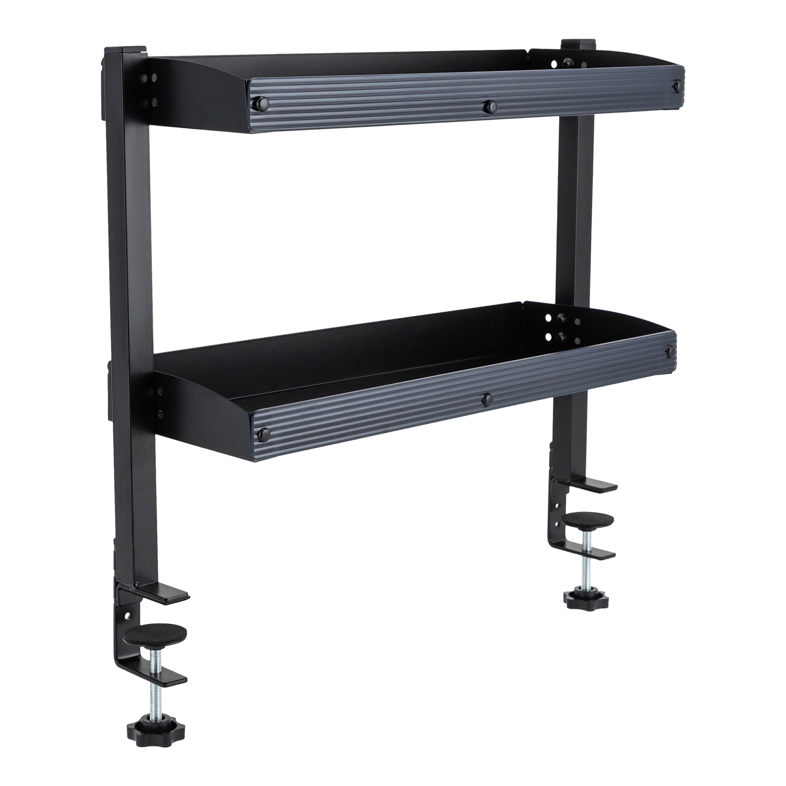 Desk Setup Organizer - Kelepçeli Masa Rafı, 2 Katlı, Üstü