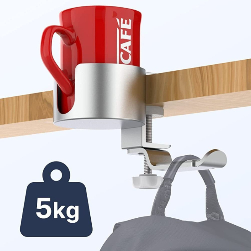 Desk Setup Headphones - 360 ° Döner Bardak Tutucu Alüminyum