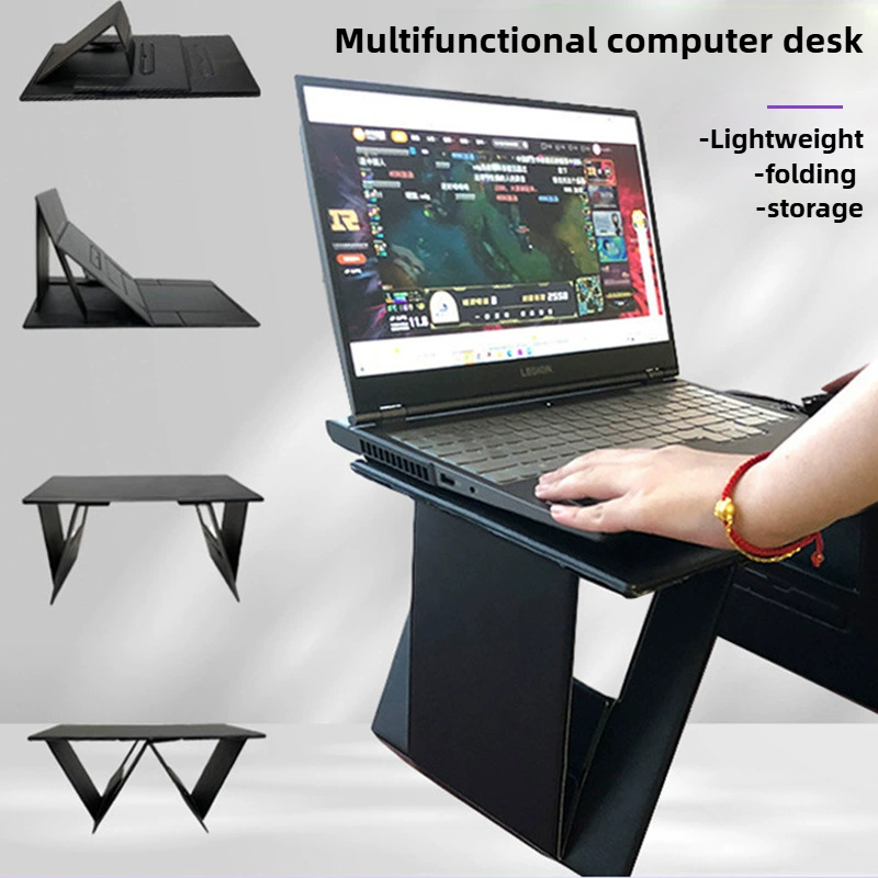 Desk Setup Essentials - Çok Fonksiyonlu Katlanabilir Dizüstü Bilgisayar Sehpası,