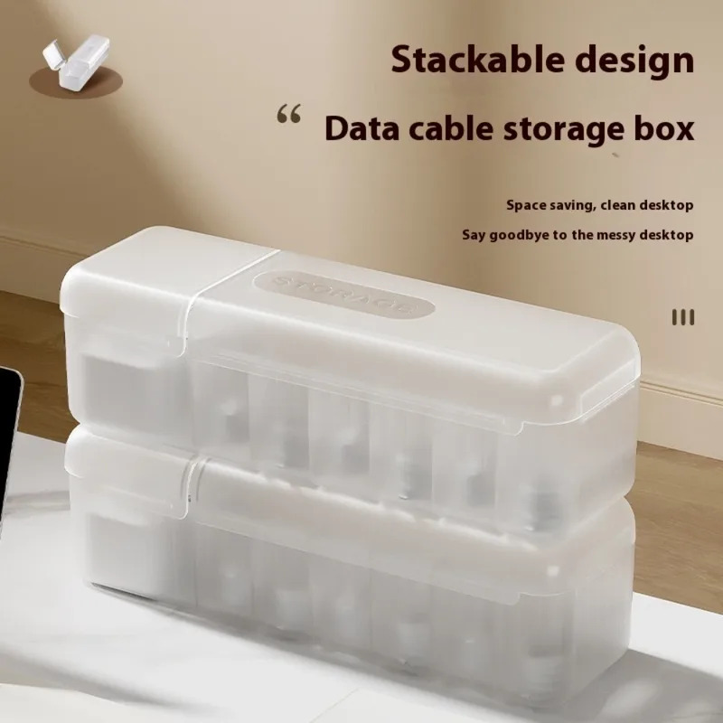 Desk Setup Organizer - Yeni Kablo Saklama Kutusu Organizatör Şarj