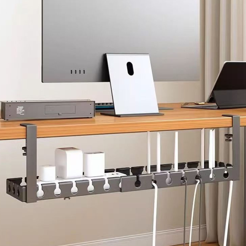 Desk Setup Organizer - Masa Altında Kablo Düzenleyici Hiçbir Delme