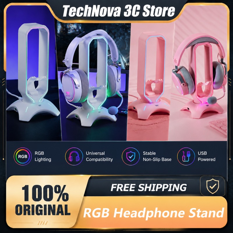 Desk Setup Headphones - Waizowl RGB Kulaklık Standı Oyun Kulaklığı