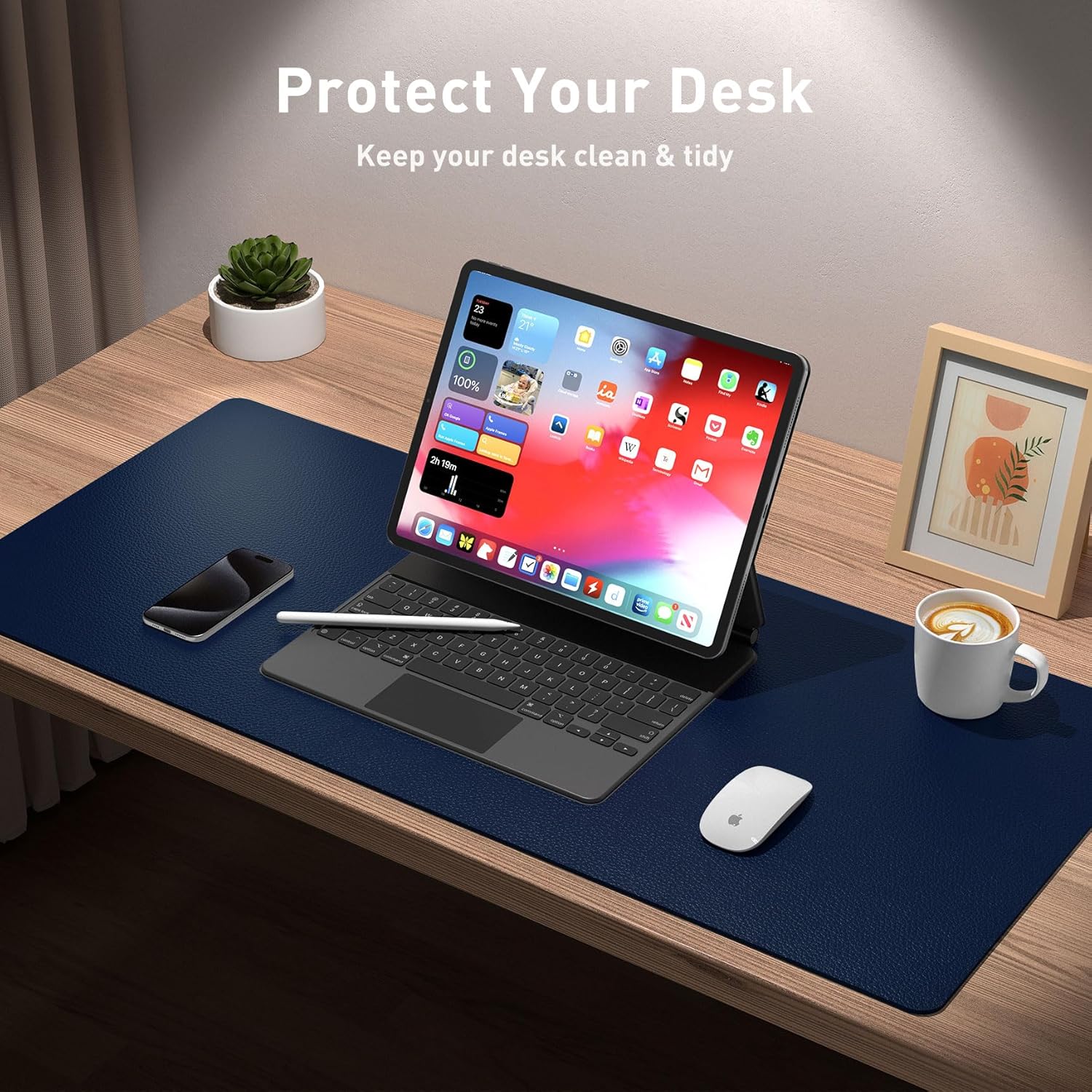 Desk Pad Protector, Office Des - Desk Pad Leather Large incelemesi ve fiyatı