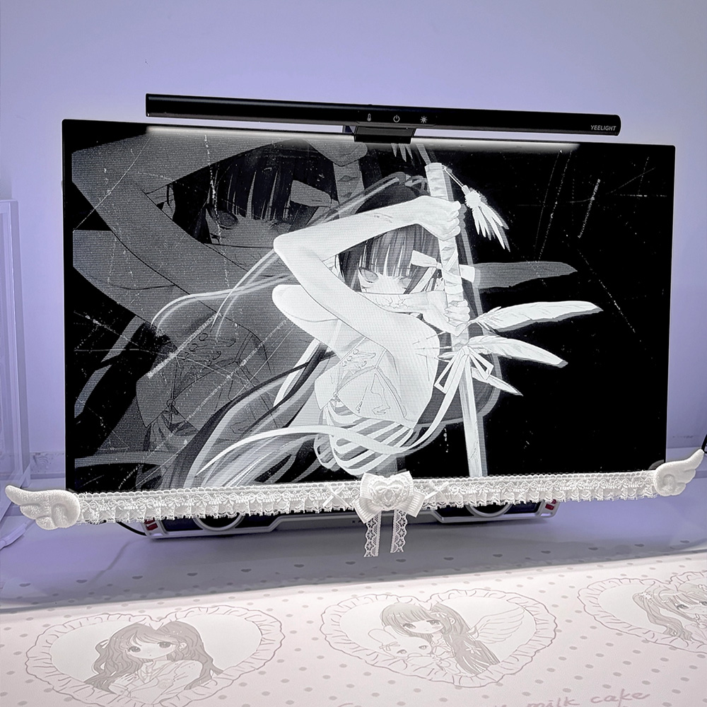 Kawaii Beyaz Dantel Monitör De - Desk Setup Design incelemesi ve fiyatı