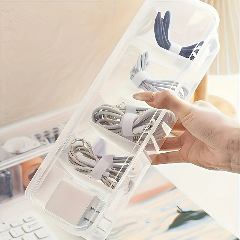 Kapaklı Şeffaf Kablo Düzenleyi - Desk Setup Organizer incelemesi ve fiyatı