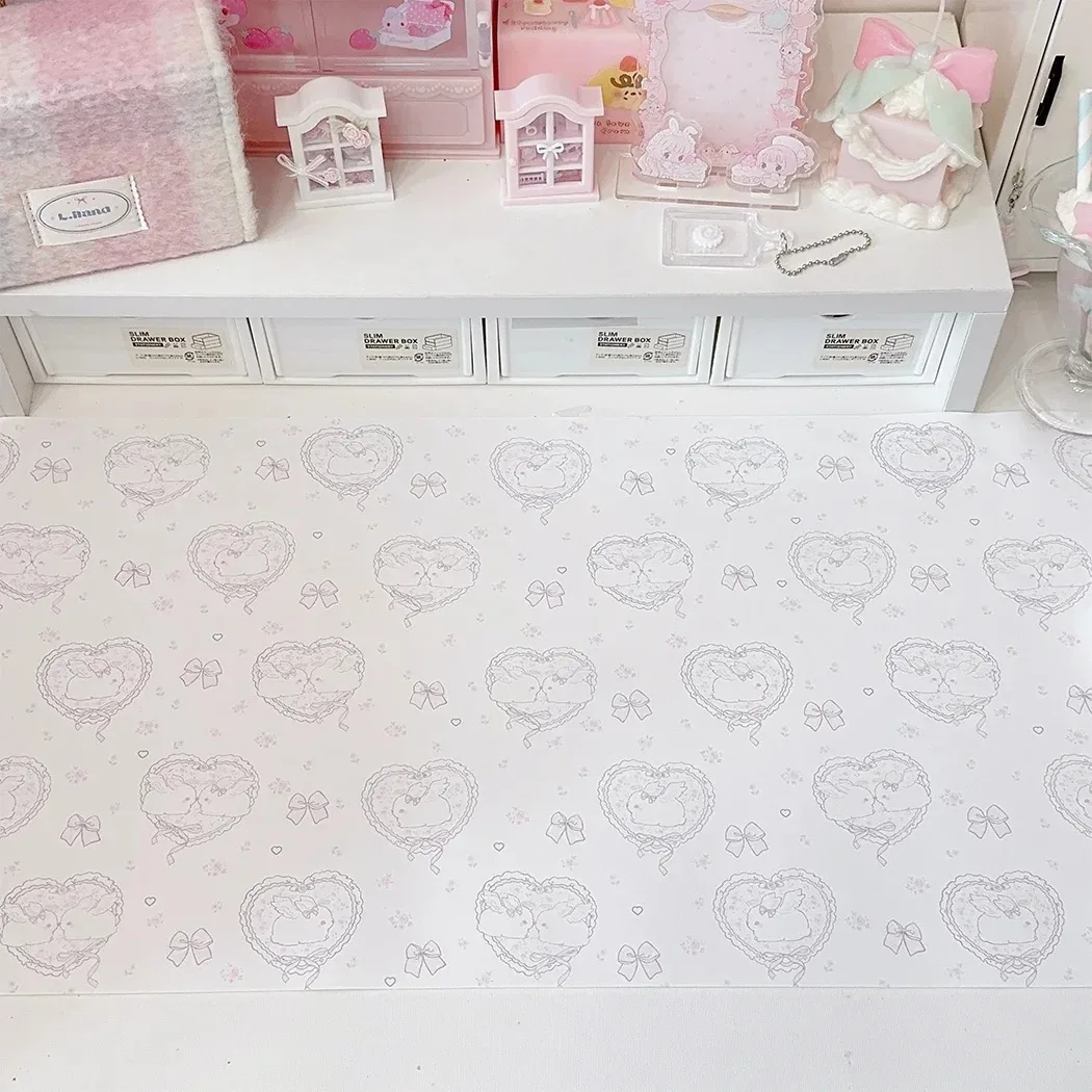 Kawaii Pembe Tavşan Kız Kalp D - Desk Pad Leather Large incelemesi ve fiyatı
