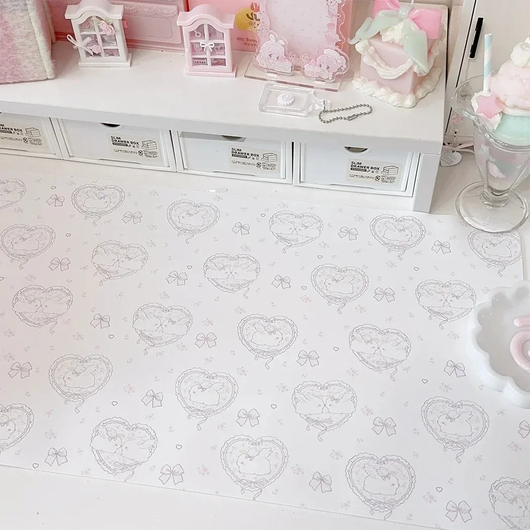Kawaii Pembe Tavşan Kız Kalp D - Desk Pad Leather Large incelemesi ve fiyatı