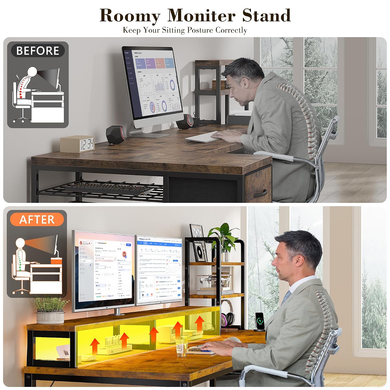 Genç Odası Oyun Kurulumu İçin  - Desk Setup Brown incelemesi ve fiyatı