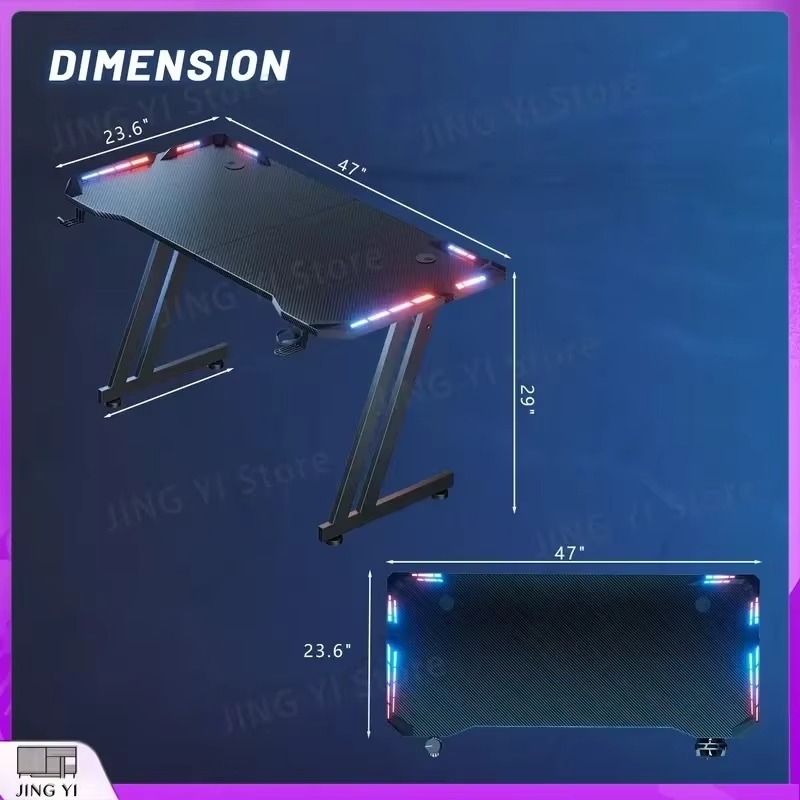 LED Işıklı Oyun Masası, Karbon - Desk Setup Headphones incelemesi ve fiyatı