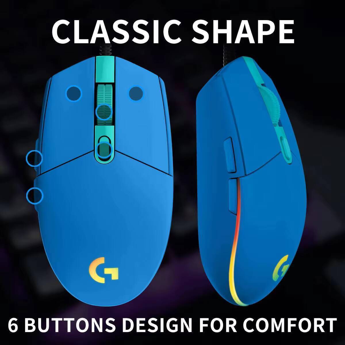 Logitech G203 Prodigy Kablolu  - Logitech Mouse G203 incelemesi ve fiyatı
